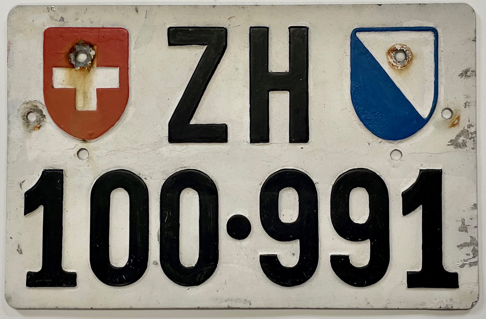 Zürcher Autonummer aus dem Jahr 1957